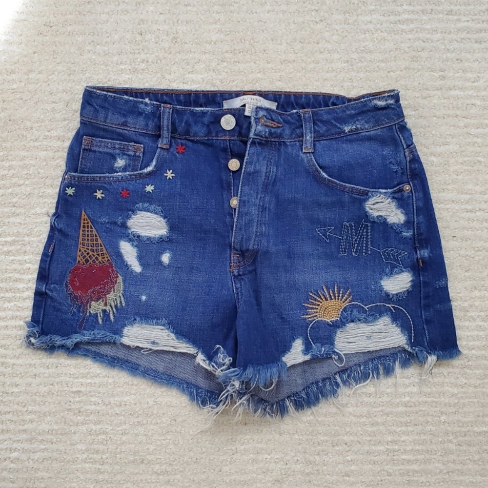 Zara Trafaluc Denim Shorts